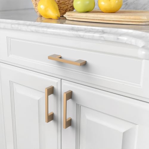 Asidrama 10 Pack 3 Inch(76mm) Champagne Bronze Kitchen Cabinet Handles, Cabinet Pulls Kitchen Cabinet Hardware for Cupboard Drawer Pulls - color: Champagne Bronze, size: 3" Hole Center(76mm), style: 10 Pack