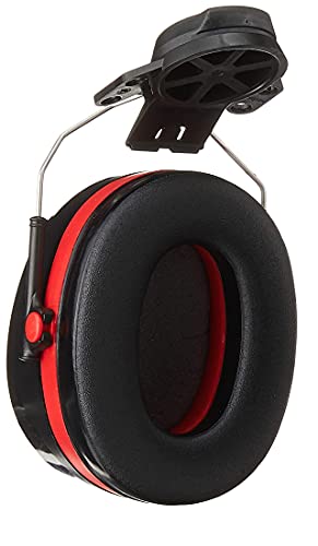 3M H10P3E Peltor Optime 105 Helmet Attachable Earmuff, Ear Protectors, Hearing Protection, NRR 27 dB, Black, Large