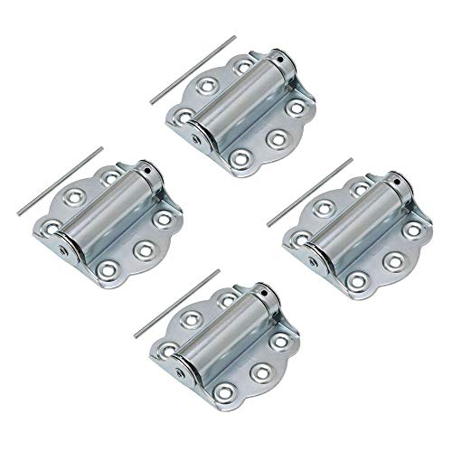Litepak Adjustable Screen Door Hinge Professional Grade Hardware Self-Closing Easy Install (4 Pack, Zinc Plated) - color: Zinc Plated, size: 4 Pack