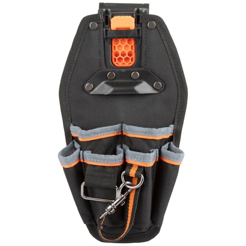 Klein Tools MODbox Tool Pouch, Electrician Bag, Quickly Attach and Release from Tool Belts and MODBox Rail System - size: 6-Pocket, style: 6-Pocket Pouch