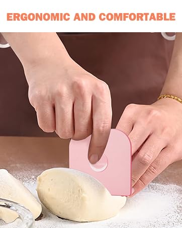 Pan Scraper, 5 Pcs Pot & Dish Scraper Plastic, Sturdy Scraper Kitchen Tool - color: Pink, size: 5 Pcs