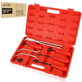 GOOACC 8PCS Drum Brake Tool Kit w Spring Pliers Adjustment Spoons Set Red - color: 8pc Brake Tool Red