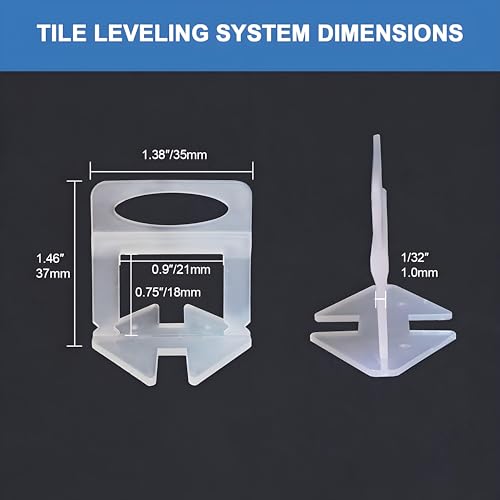 Tile Leveling system Plier Hand Floor Pliers Tiling Installation Tool Tile Locator Leveling System for DIY Ceramic Tile Stone Wall Tile Spacers Adjustment blue - size: 1/32" 2000pcs tile leveling system