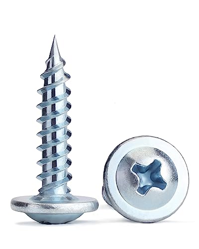 Wood Screws,#8×3/4 inch 300Pcs Truss Head Wood Cabinet Screws - color: Silver, size: #8 x 3/4"