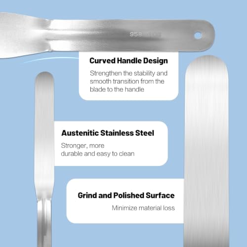 Professional Caulking Spatula Set, 9-Piece Stainless Steel Caulk Finishing Tools, Streamline Spatulas for Bathroom Sink, Bathtub, Tile Sealant Application - size: 9PCS