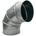 6" Adjustable Duct Elbow 90 Degree HVAC - Galvanized Sheet Metal 28-Gauge Duct Connector - Ideal for Round Tube Air Ventilation & Vent Pipe Ductwork (6 Inch) - size: 6 Inch