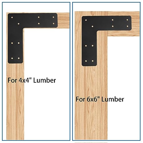 L Right Angle Bracket 4pcs,10"x10" Mending Plate,L Shape Brackes - style: L-shape(10X10X3)