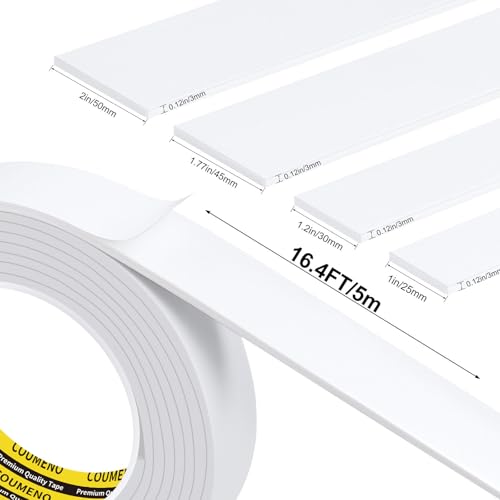 White Foam Tape Weather Stripping Sealing Sponge,1.8in x 16.4FT - color: White, size: 1.8in x 16.4FT
