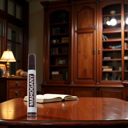 Brown Furniture Repair Wood Cabinet Floor Touch Up Markers Scratch Filler Remover - Mahogany,Wood Polish Care Scratch Covers and Removers