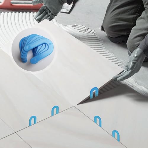 400 Horseshoe Tile Spacers, 1/16-Inch U-Shaped Plastic Spacers for Tile Leveling System Floor Wall Tile Installation - size: 1/16"-400 Pcs