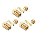 PATIKIL 2.5mm ID 4mm OD Tube Brass Compression Assortment Kit 3 Set - size: 2.5mmx4mm