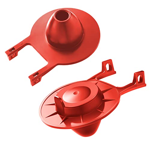 Honoson 4 Pcs 2 Inch Universal Toilet Flush Handle Replacement Kit, Red - color: Red