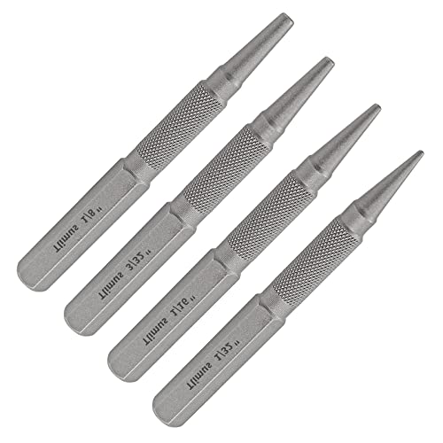4pcs Nail Setter Punch, Center Punch Set, Nail Driver Tool