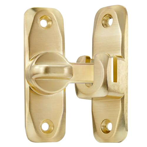 Gold Barn Door Latches,90/180 Degree Gate Lock_B - color: Gold