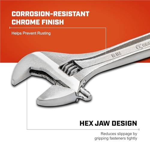 Crescent Wrench 6" Adj,Chrome