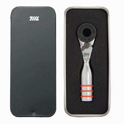 711L Mini Ratchet Wrench DUO - One of the World's Smallest 1/4" Ratchet Wrench For Tight Spaces - For Flat (32mm) and Standard (25mm) Double-ended Bit - style: Mini Ratchet DUO
