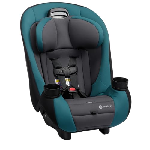 Safety 1st Ellaris 3-in-1 Convertible Car Seat, Slim Fit Design, Rear & Forward-Facing, 5-Position Headrest, Travel-Friendly with Machine-Washable Seat Pad, Peacock Blue - color: Peacock Blue