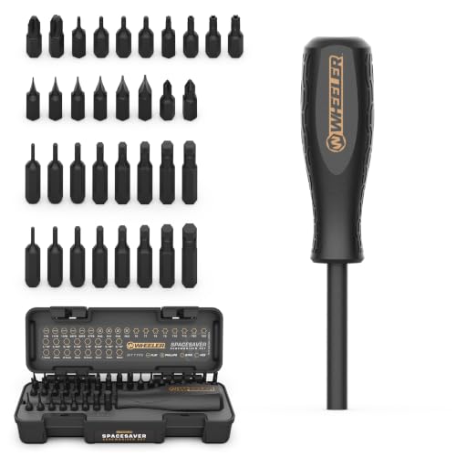 Wheeler Space Saver Screwdriver Set with Magnetic Screwdriver Handle, Bit Assortment and Storage Case for Maintenance, 9.8 x 1.8 x 8.2 inches (Pack of 10) - size: 9.8 x 1.8 x 8.2 inches (Pack of 10)