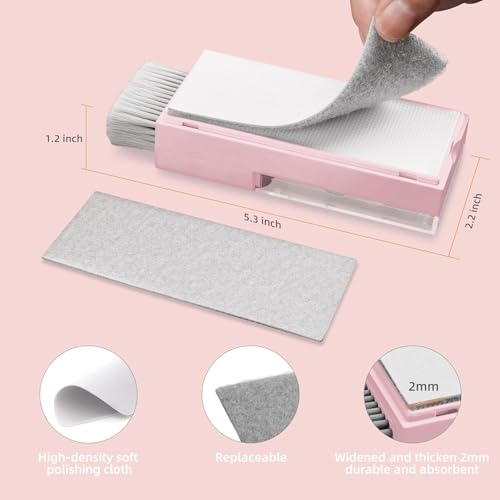 Keyboard Cleaning Kit, All-in-One Laptop & Computer Screen Cleaner, Pink - color: Light Pink