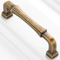 3-3/4 Inch Antique Brass Cabinet Pulls Kitchen Handles 10 Pack 3175 - color: Antique Brass, size: 3-3/4 In Hole Distance
