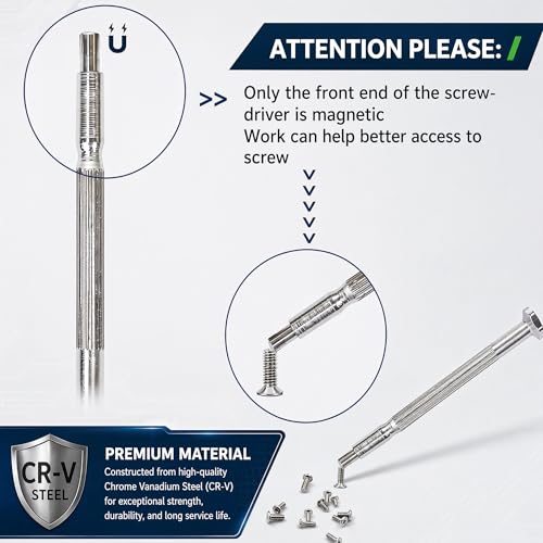 NSZETZ 11PCS Mini Precision Screwdriver Set, Small Tools with 11 Size Flathead and Phillips Kit, Professional Magnetic Repair Tool for Jewelry, Ring Doorbell, Watch, iPhone, Toys, Computer, Eyeglass - style: 11PCS