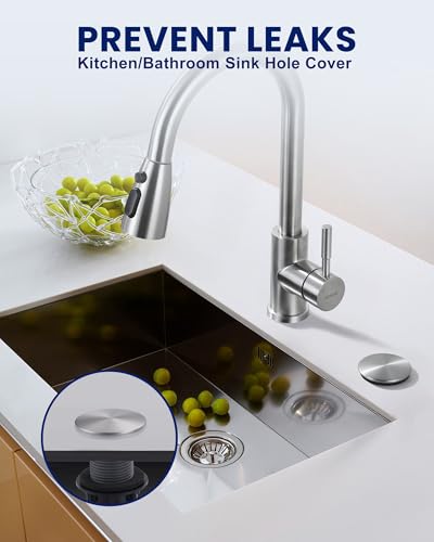 Kitchen Sink Hole Cover, Nickel Faucet Hole Cover - color: Nickel