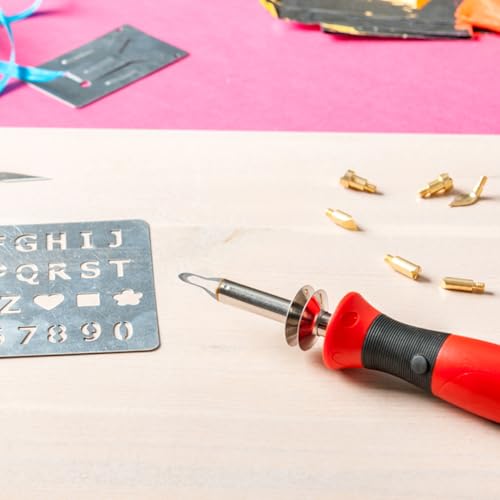 PLAFOPE Pyrography Tips 2 Pcs Wood Burning Nibs Replacement for Detailed Engraving Shading and Drawing Fast Heat up Electric Soldering Tips for Wood Burning Machine