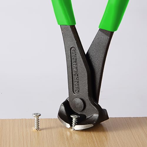 Bates- Nail Puller, 7 Inch, Light Green, Nail Remover Tool, Cutting Pliers, Carpenter Tools, Staple Puller, End Cutting Pliers - color: Light Green, size: 7", 1 Pack