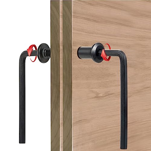 25 Pcs M8x20mm Black Furniture Bolt Cabinet Connector Screws for Furniture - size: M8x20mm