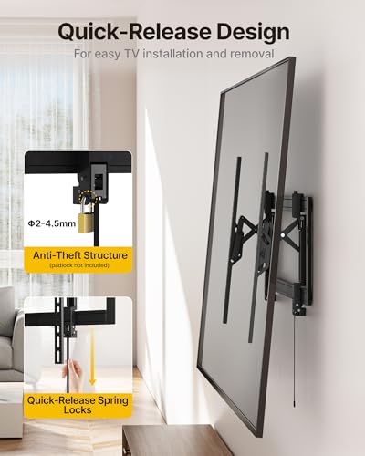 monTEK Heavy Duty Tilting TV Wall Mount for 55–105" Large TVs up to 200lbs - size: 55"-105" TV