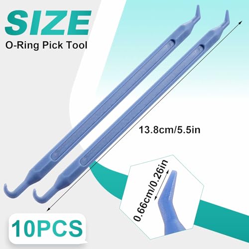 10 Pcs 5.5 Inch Plastic O Ring Pick Set Non Scratch Tool, Blue - color: Blue