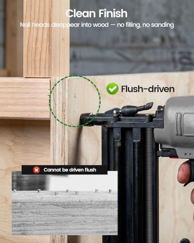 meite 18 Gauge Brad Nails, 2 Inch 18GA Brad Nails Galvanized Small Finishing Nail Gun Nails for Pneumatic, Electric Brad Nailer Gun (1,000 Counts) - size: 2"