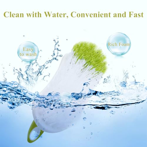 Heavy Duty Scrub Brush with Stiff Bristles - Comfort Grip Cleaning Brush for Tile, Carpet, Sink, Shower - Durable Ergonomic Handle for Floor Tub Scrubbing