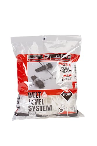 RUBI Tools Delta 1/64" (0.5MM) Leveling Clips, 200 Piece Bag - 03930 - size: 1/64" (0.5MM)