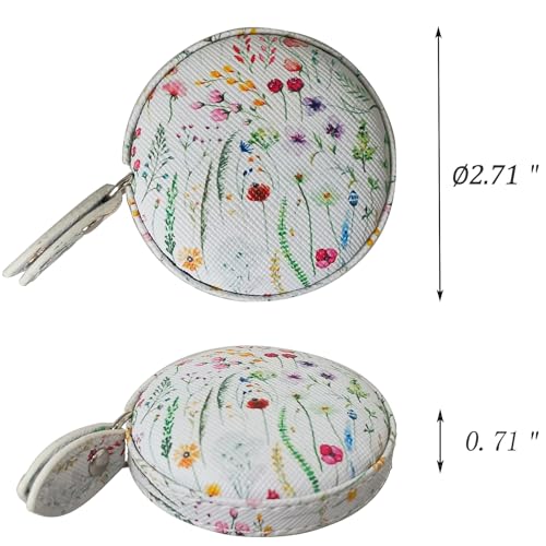 Tape Measure for Body Measuring Fabric Sewing Tailor Ruler Flexible Soft Pocket Small Mini Body Measurement Cloth Measuring Tape 60 Inch Premium Leather Retractable Tape Measure - color: Plants 1 pack