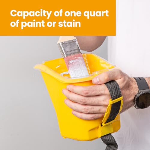 VOOMEY 24PCS Paint Pail Liners, Plastic Disposable Bucket Liner Set for Paint Cups,Holds Up to A Quart of Paint or Stain(Only Applicable to VOOMEY 4 inch Handheld Paint Cup) - size: 24 Pcs Paint Pail Liners