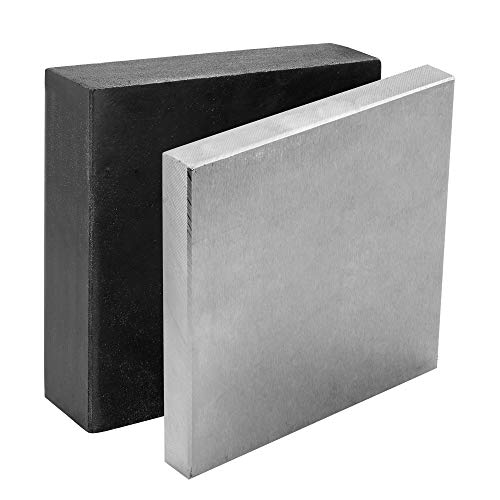 Steel and Rubber Block 2 Pcs Work Bench Blocks 6" x 6" (15cmx15cm) - color: Steel and Rubber Block, size: 6" x 6"