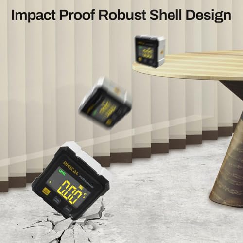Digital Inclinometer Angle Finder 4-Side Magnetic Table Saw Gauge Tool Electronic Level Laser Degree Protractor Meter (Digital Angle Finder 1pcs)