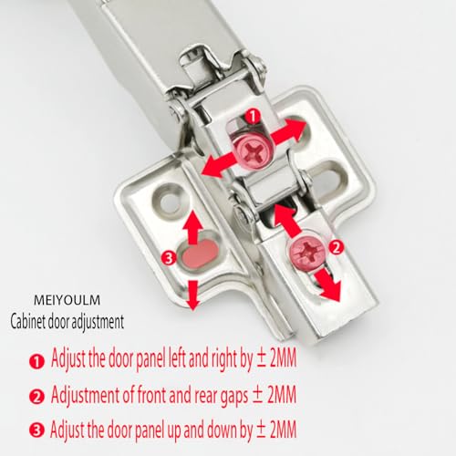 2pack 180 Degree Soft Close cabinets Hinge