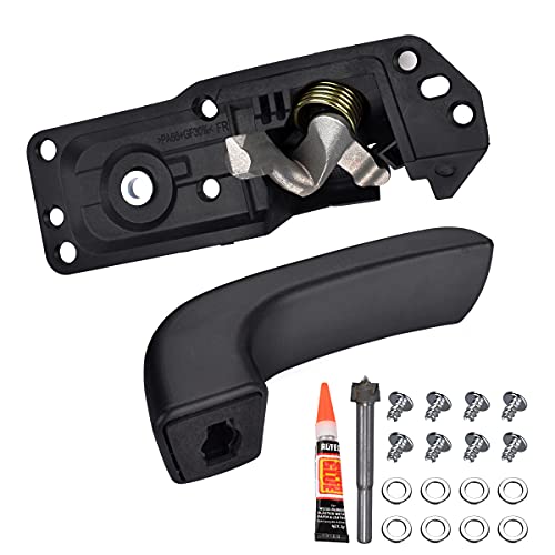 FAERSI Interior Door Handle Kit Front/Rear Right Passenger Side for 2007-2014 Chevy Silverado, Tahoe, Suburban, Avalanche, GMC Sierra, Yukon, Yukon XL, Cadillac Escalade Replaces# 20833602, 80375 - color: Right Passenger Side