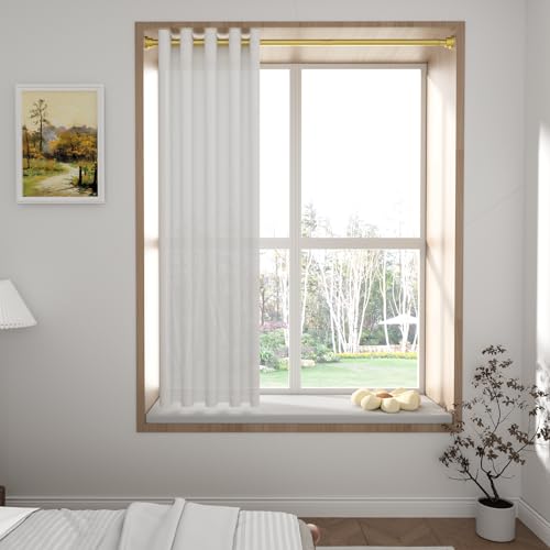 1Pack Gold Spring Tension Curtain Rod 45-78 Inches, 7/8" Diameter - color: Gold 1 Pack, size: 45-77"
