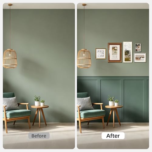 WADILE Premade Board and Batten Wall Panel Kit - size: 15 Pack