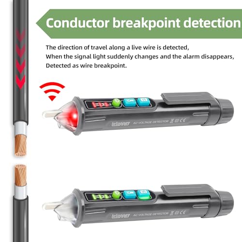 Voltage Tester,Non Contact Voltage Tester Pen(2PCS Grey) - color: 2PCS Grey