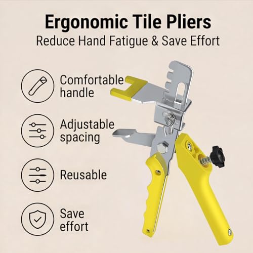 Tile Leveling System with Tile Plier, 1000 Pieces 1/16" Tile Leveler spacers and 210pcs Reusable Tile Wedges for Professional Ceramic Stone Installation - size: 1211pcs 1.5mm Tile Leveling System