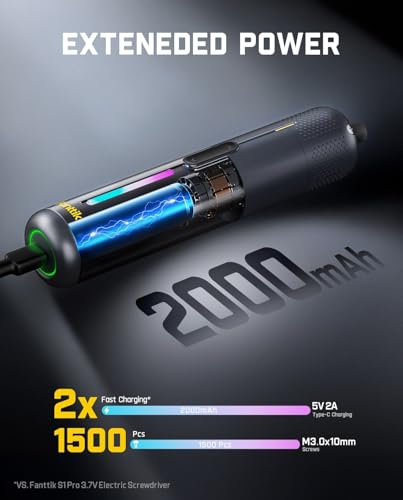 Fanttik S2 Pro Max Electric Screwdriver, Cordless Screwdriver Set