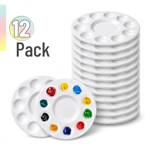 Mr. Pen- Round Paint Tray Palettes, 12 Pack - size: 12 Pack