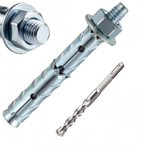5/16×3" Heavy Duty Hollow Wall Anchors, Through-Hardened Expansion Screws for Hollow Brick, Lightweight Brick and Porous Block, 30 PCS,Includes Impact Drill Bit - size: 5/16×3"