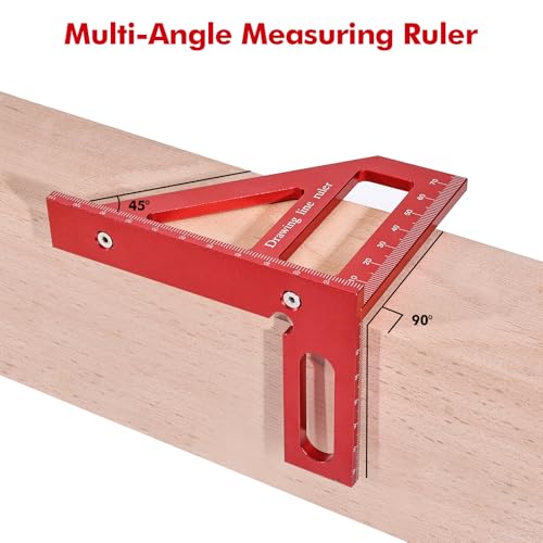 Mini 3D Multi Angle Measuring Ruler, Precision Carpenter Square