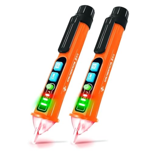 Non Contact Voltage Tester (2 Pack Orange) - color: 2 Pack Orange