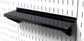 Wall Control Shelf 4in Deep Pegboard Shelf Assembly Pegboard and Slotted Tool Board - Black - color: Black
